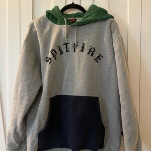 Spitfire Gray and Green Men's Sweatshirt